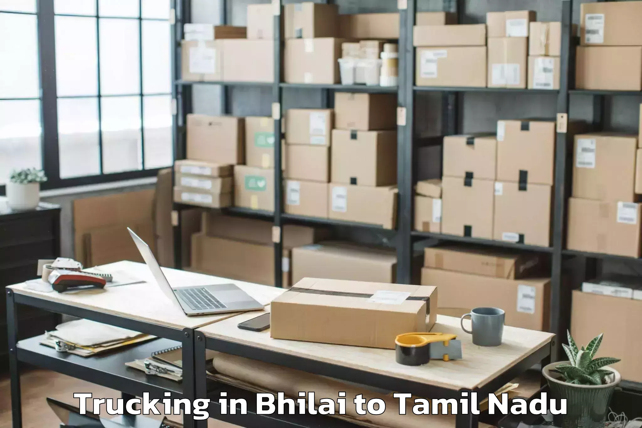 Leading Bhilai to Tiruchengodu Trucking Provider